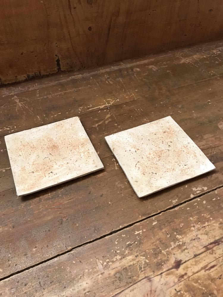 三谷龍二さん　四方皿　２枚セット 三谷龍二さん 四方皿 2枚セット