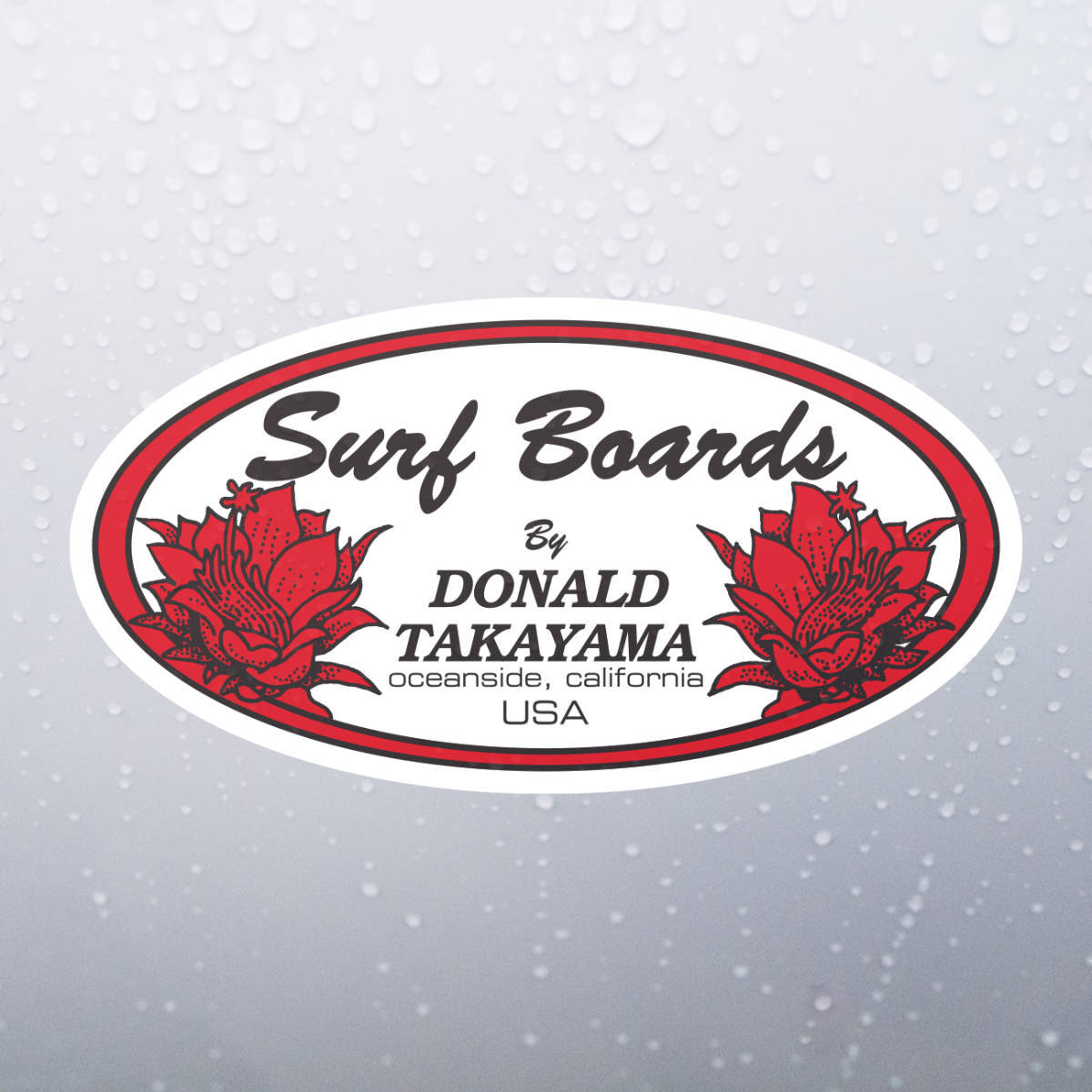 新品】Donald Takayama ドナルド・タカヤマ ロゴステッカー 横200mm×縦