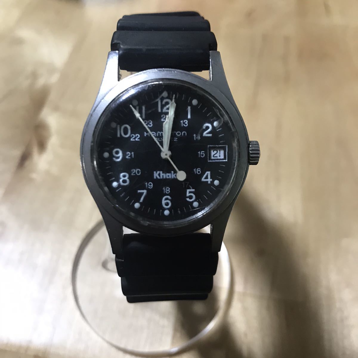 HAMILTON ハミルトン カーキ ETO クロコ ラバーベルト