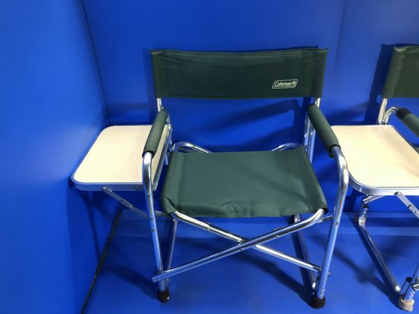1【 Coleman / コールマン 】サイドテーブル付き折りたたみチェア