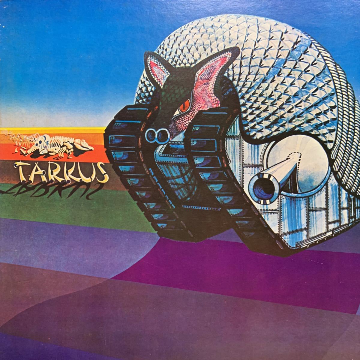 LP △ EMERSON, LAKE & PALMER「Tarkus」ELP タルカス 歌詞カード付