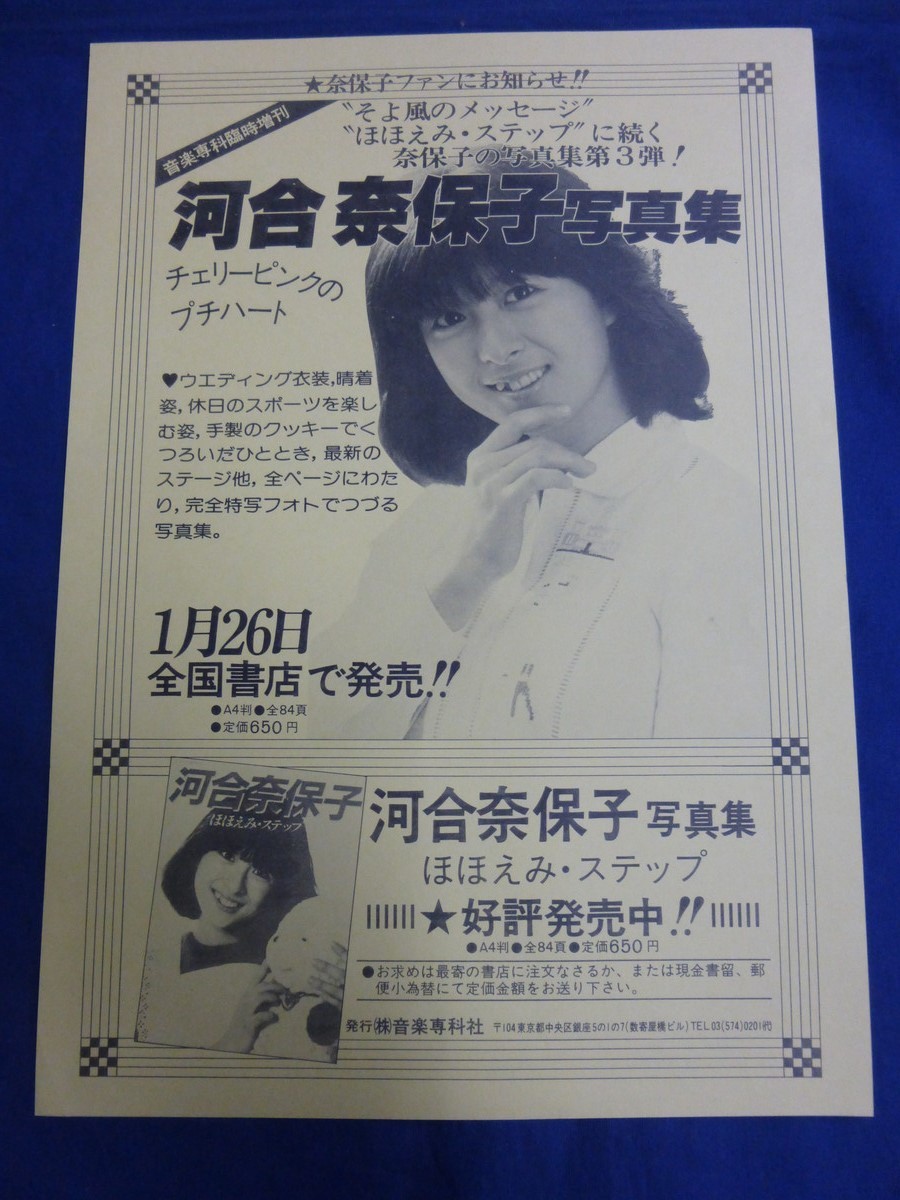 河合奈保子 奈保子フォトメッセージ 告知ポスター B2