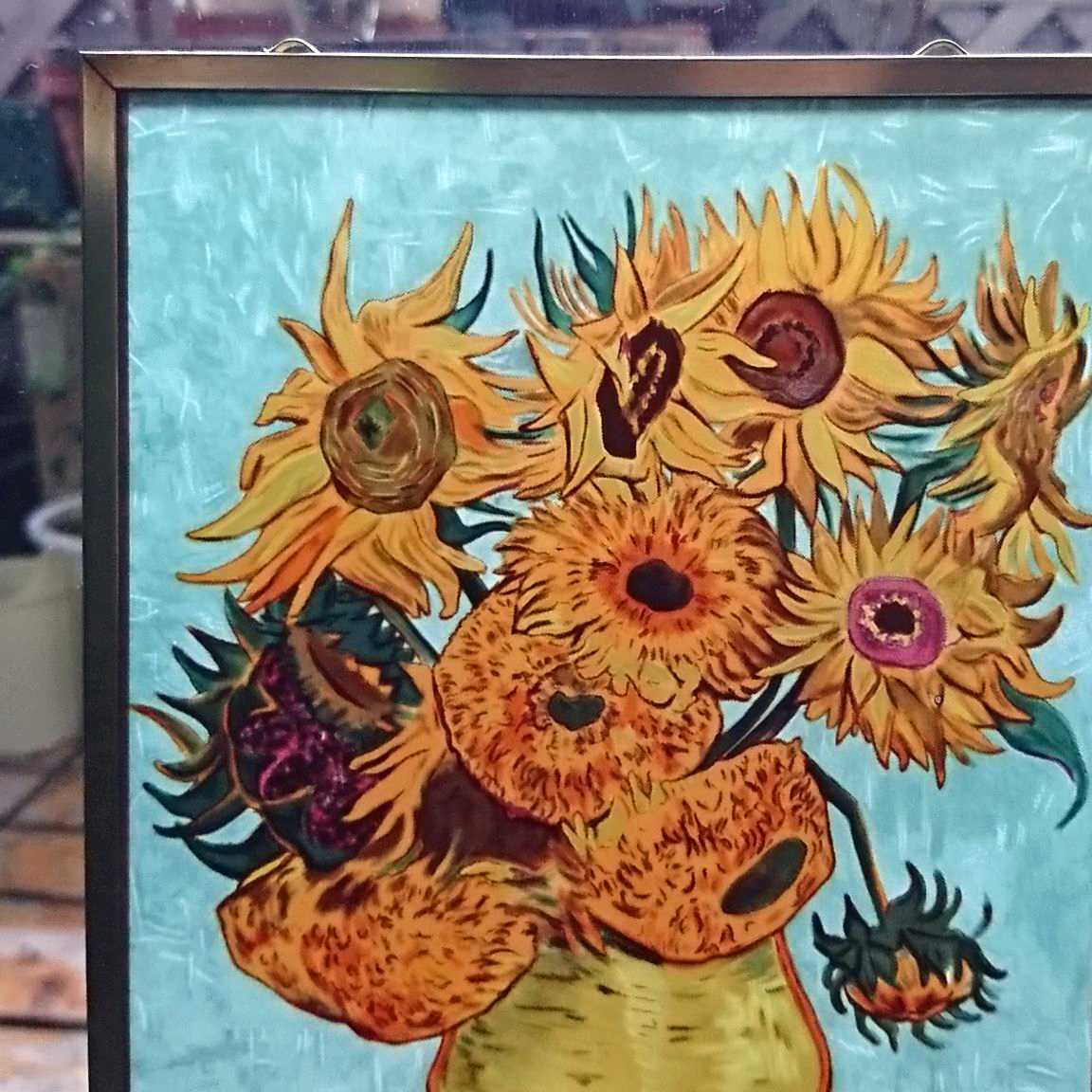 AIKU-YA】ゴッホ ステンドグラス Sunflowers ひまわり（フィラ 