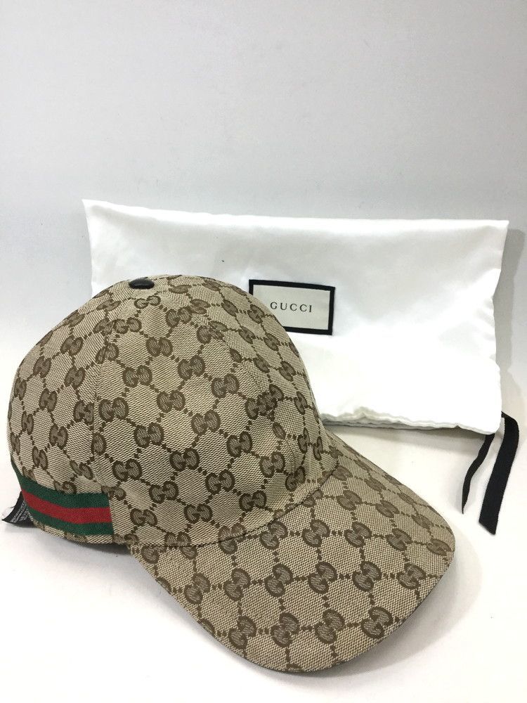 美品】GUCCI 200035.601491 キャップ 帽子 グッチ サイズXL 60