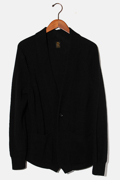 最安値・新品】バトナー BATONER カシミヤ ショールカラーカーディガン  