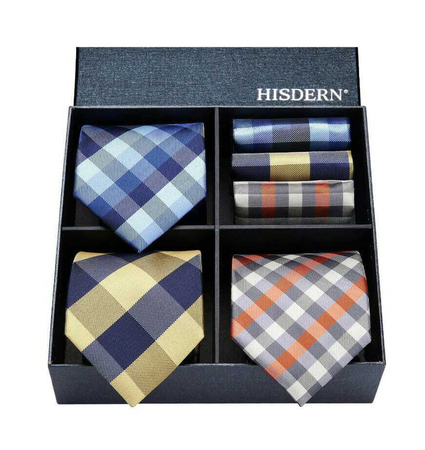 新品 Hisdern ヒスデン ブランド品 ネクタイ チーフ 3本セット ギフトボックス付き の落札情報詳細 ヤフオク落札価格情報 オークフリー スマートフォン版