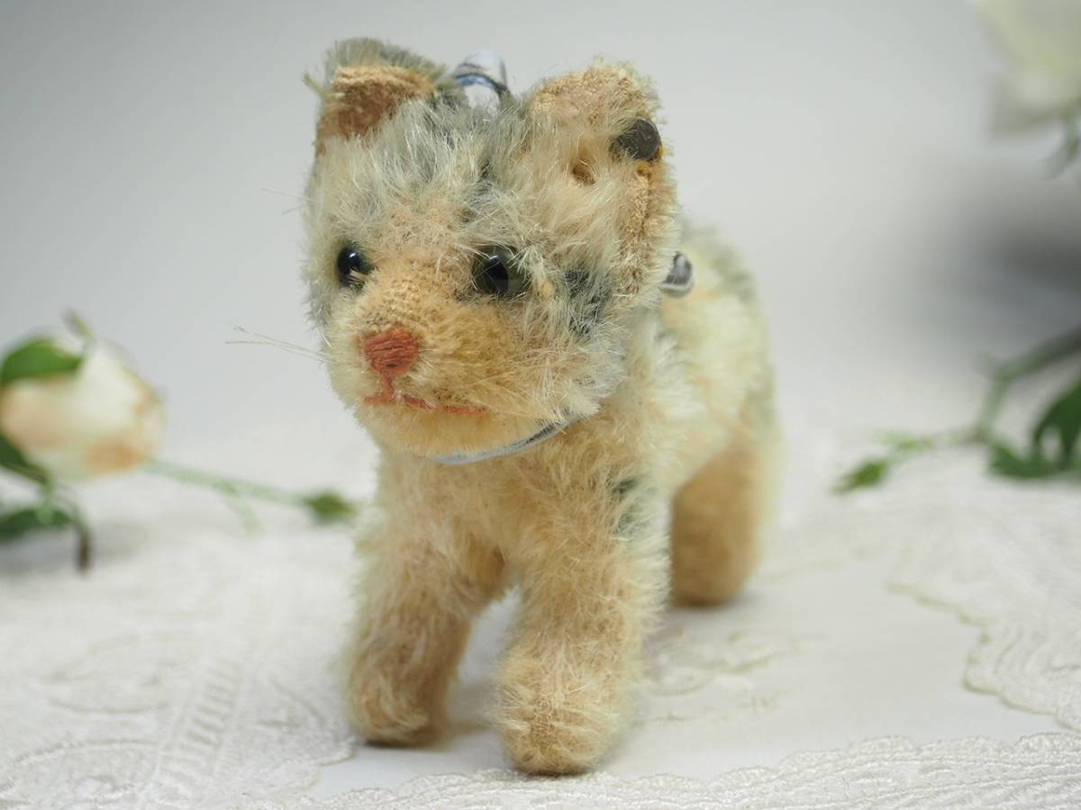 送料無料☆シュタイフ☆Cat Tabby 10cm☆タビーキャット/ねこ/ネコ/猫  