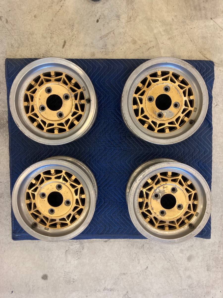 中古】希少 旧車 ALMEX 13インチ アルミホイール 希少 ＜YOKOHAMA 