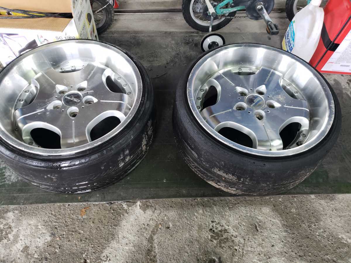 ドリケツに！？深リム！18インチ9.5J！ディッシュ激安！2本！の落札  