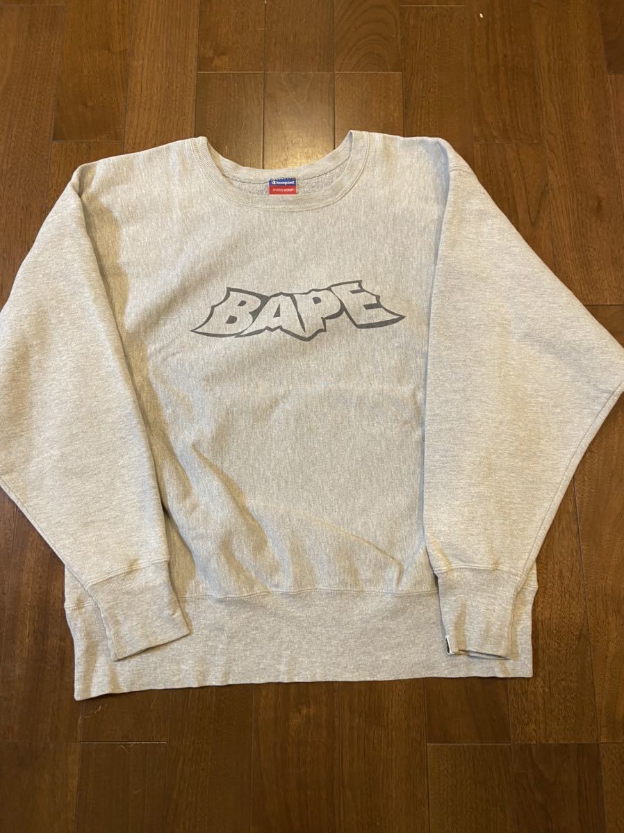 A Bathing Ape Bape マイロ チャンピオン Campion コラボ スウェット Xlサイズ アベイシングエイプ カモフラ 国旗 Kaws シャーク 限定 初期 の落札情報詳細 ヤフオク落札価格情報 オークフリー スマートフォン版