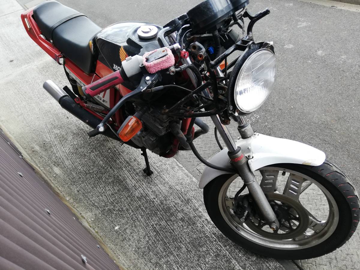 CBX125F レストアベース 書類有 クランキング確認済 CBX400テール付の