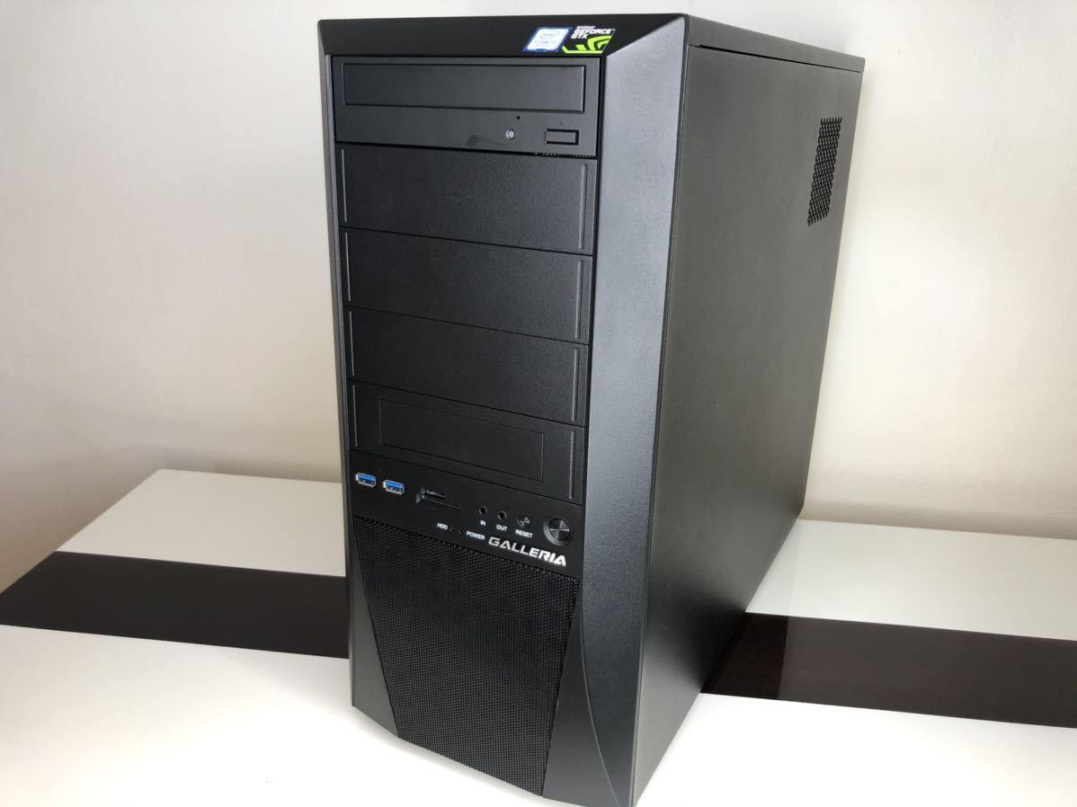 ゲーミングPC i7-8700 GTX1060 GALLERIA BD付 ゲーミングPCフルセット
