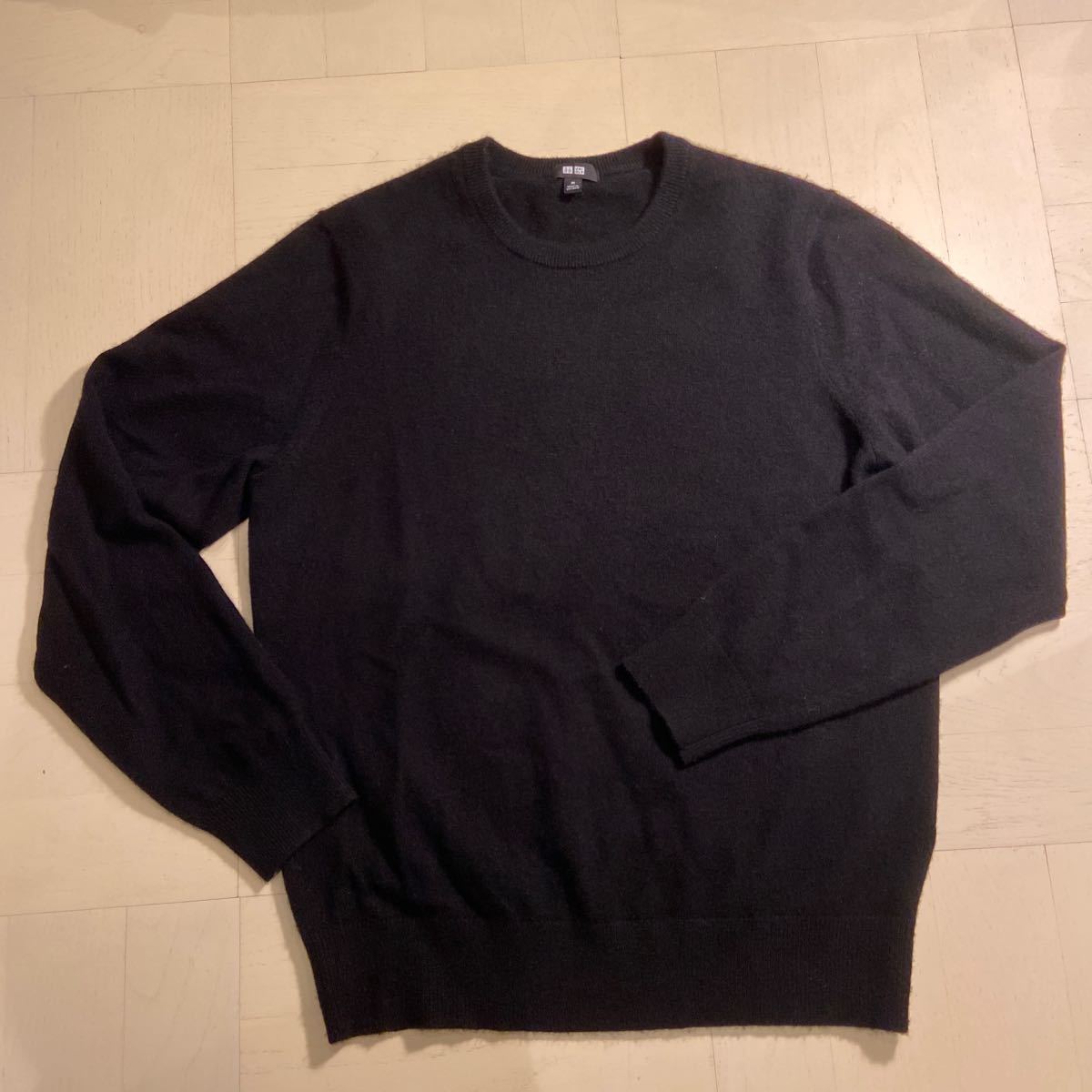 ユニクロuniqloのカシミヤクルーネックセーター黒ブラックmenメンズm9990円女性にも の落札情報詳細 ヤフオク落札価格情報 オークフリー スマートフォン版
