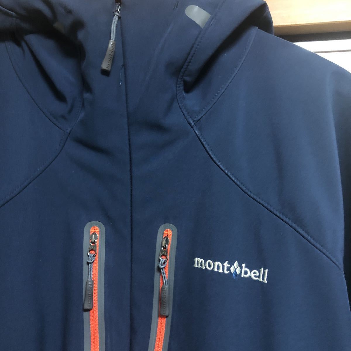 mont bell CLIMABARRIER パウダーシェッドパーカー フーディ メンズM