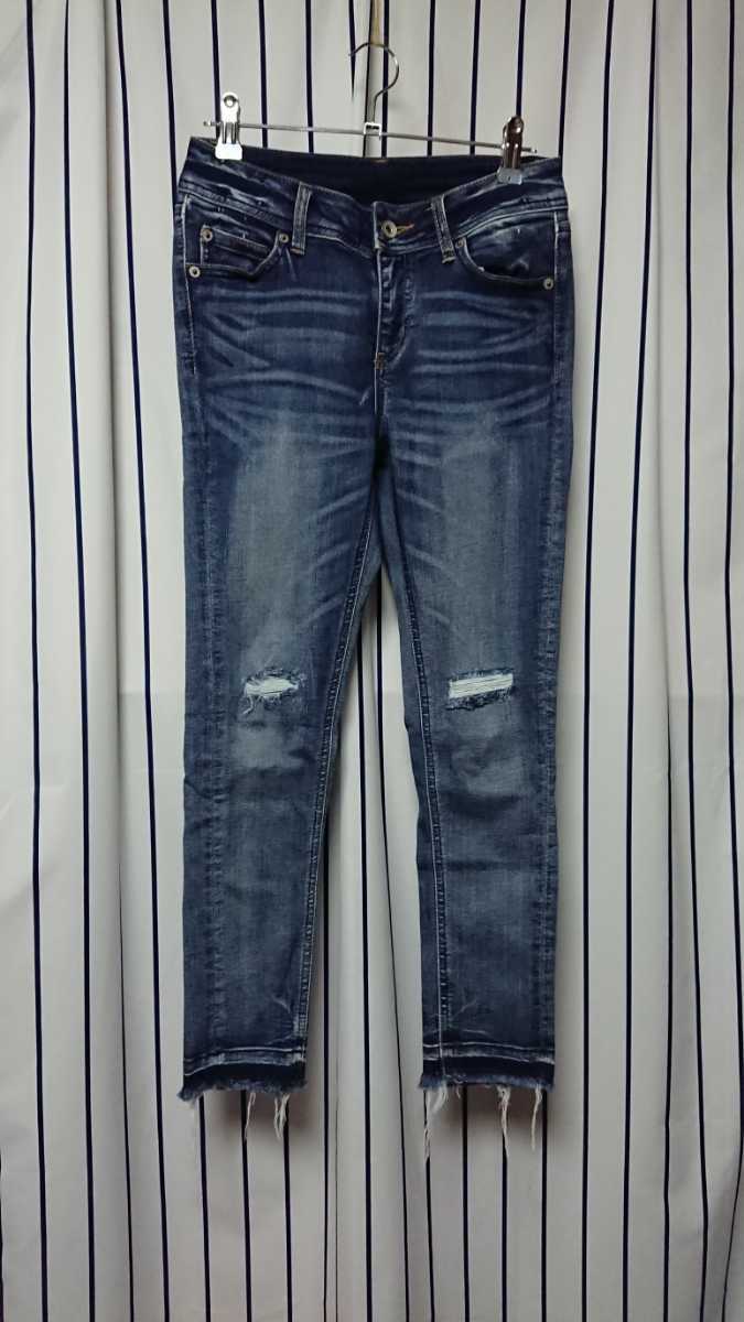 送料無料 岡山デニム アンドゥー ストレッチスリムフィットスキニージーンズ テーパードデニム ウエスト61cmサイズ しまむらデニム の落札情報詳細 ヤフオク落札価格情報 オークフリー スマートフォン版