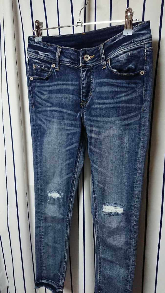 送料無料 岡山デニム アンドゥー ストレッチスリムフィットスキニージーンズ テーパードデニム ウエスト61cmサイズ しまむらデニム の落札情報詳細 ヤフオク落札価格情報 オークフリー スマートフォン版
