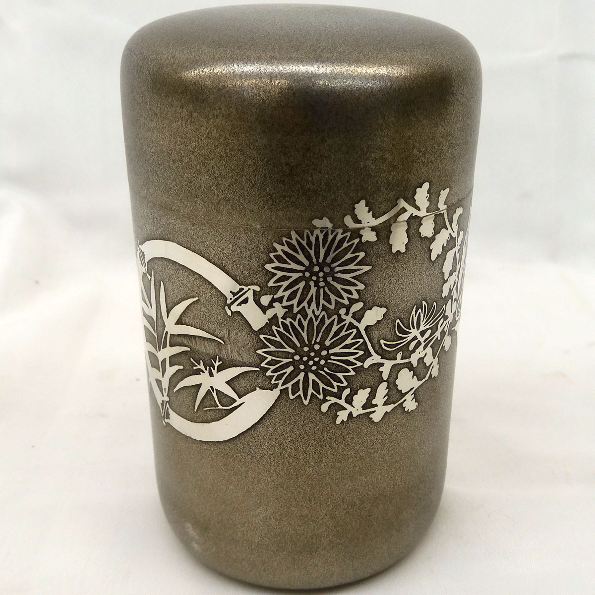 ACB-B3K291 錫半 SUZUHAN Pewter ピューター 錫製 茶壺 元箱付 直径7cm 