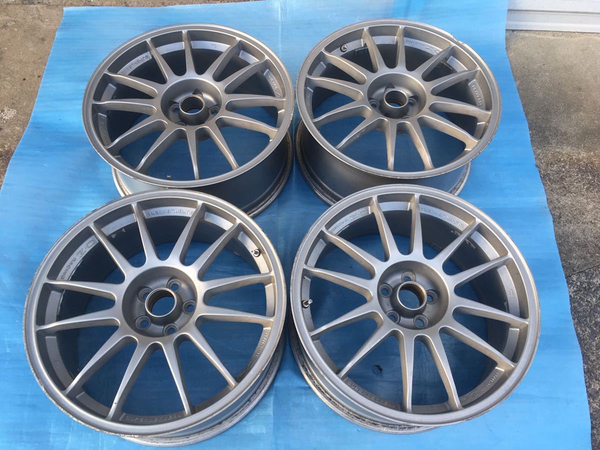軽量 OZ スーパーレッジェーラ 18インチ 8J +35 5穴/PCD100 ホイール4