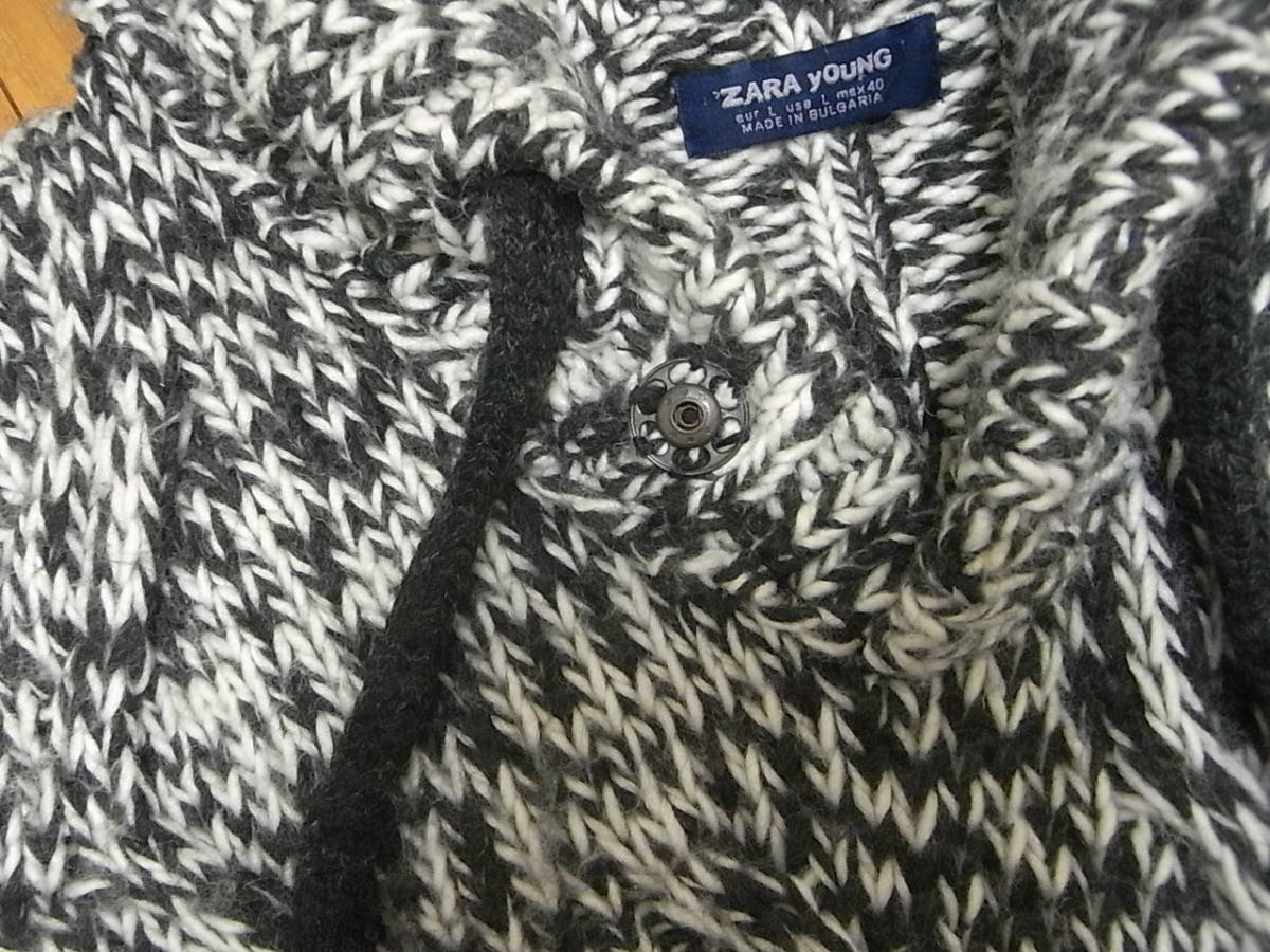 厚手 Zara Man ザラ ザラマン ショールカラー ニット プルオーバー セーター ニットジャケット ケーブル編み メンズ L 40 秋冬物 の落札情報詳細 ヤフオク落札価格情報 オークフリー スマートフォン版