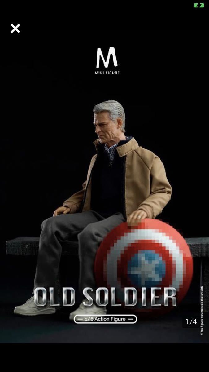 新品】 1/6 キャプテン アメリカ スティーブ ロジャース 老人