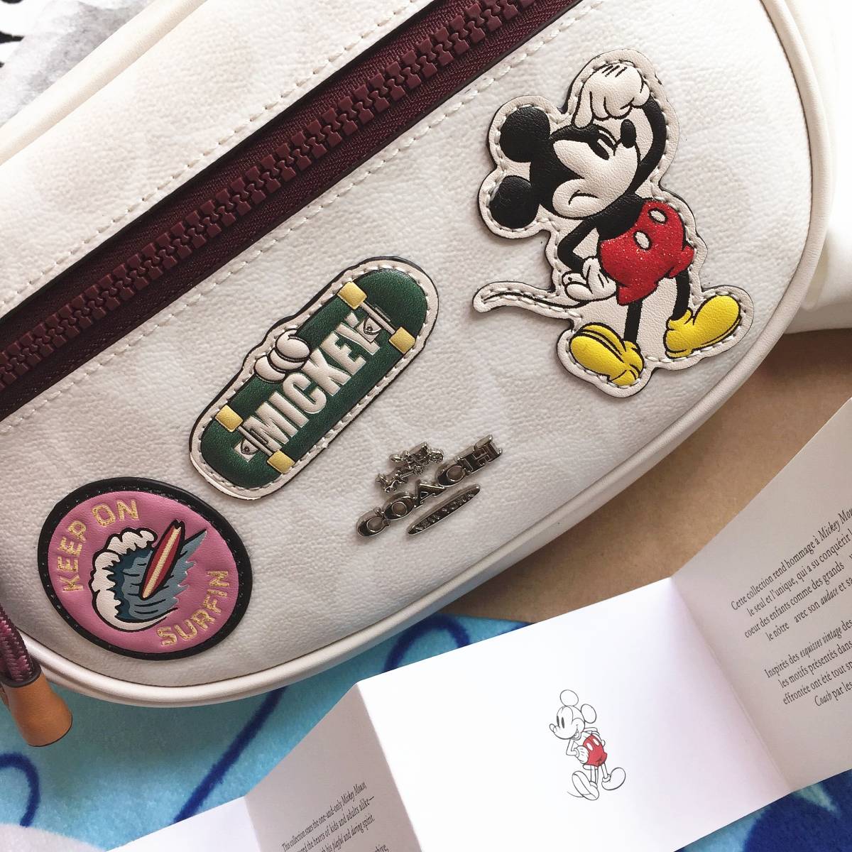 coachのミッキーコラボのウエストバック 公式】コーチアウトレット | 【DISNEY X COACH】ウエスト バックパック
