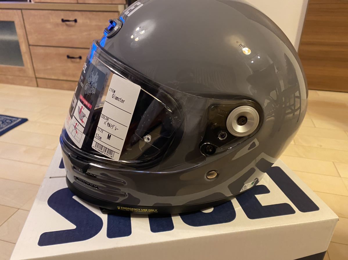 SHOEI Glamster フルフェイスヘルメット Sサイズ バサルトグレー