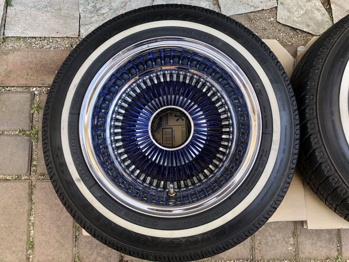 ブルーカラースポーク ワイヤーホイール 100スポーク 13x7J リバース