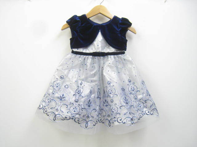 Jona Michelle ジョナミシェル ベルベット ドット柄 ラメ 模様 ドレス コストコ ブルー 子供 キッズ サイズ3t 100cm位 の落札情報詳細 ヤフオク落札価格情報 オークフリー スマートフォン版