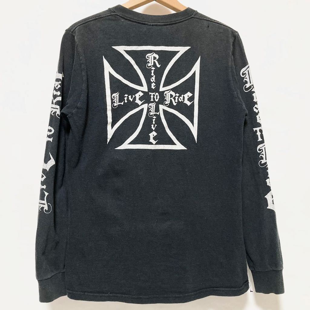 希少 90s usa vintage Harley Davidson ビンテージ スカル クロス 袖