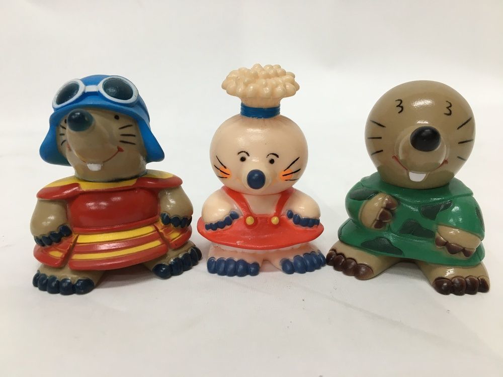 当時物 ドリモグだぁ！！ ハナモグ ソフビ 人形 昭和レトロ もぐら