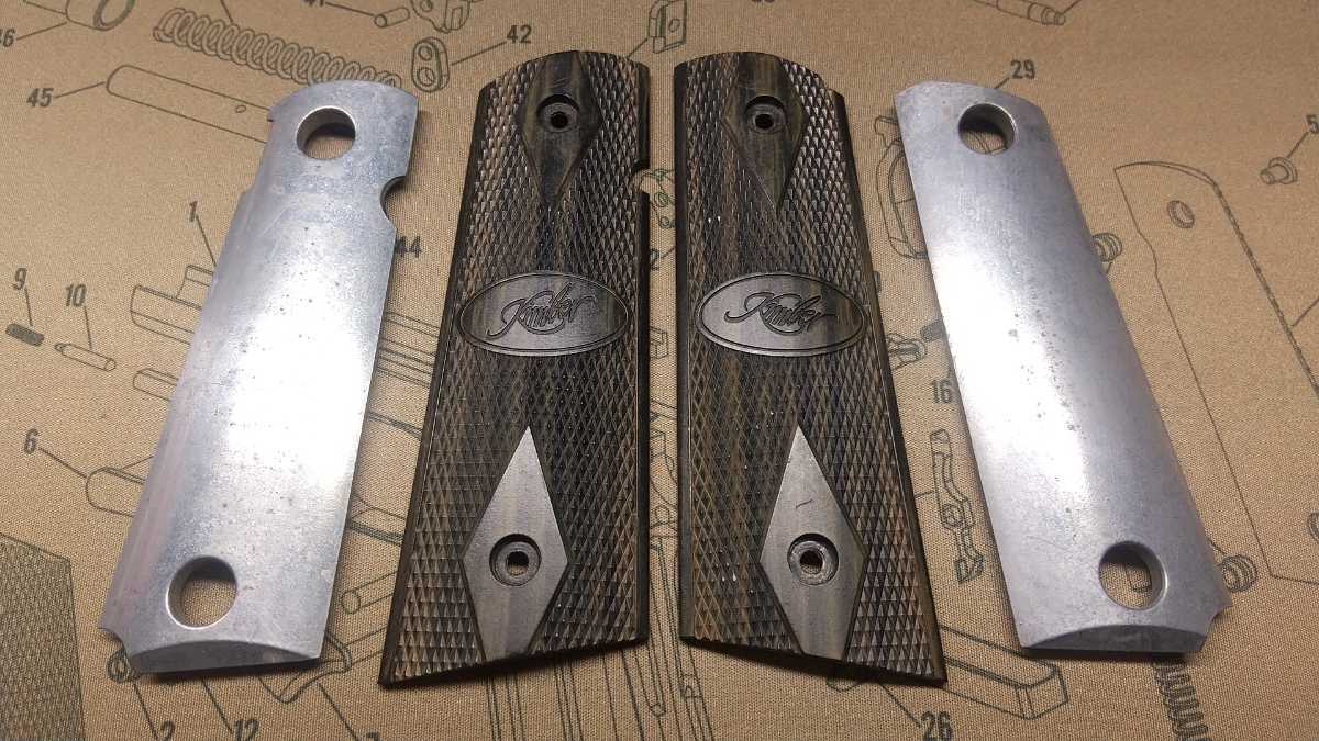 KIMBER 木製風グリップ】 検)キンバー ウォーリア 1911