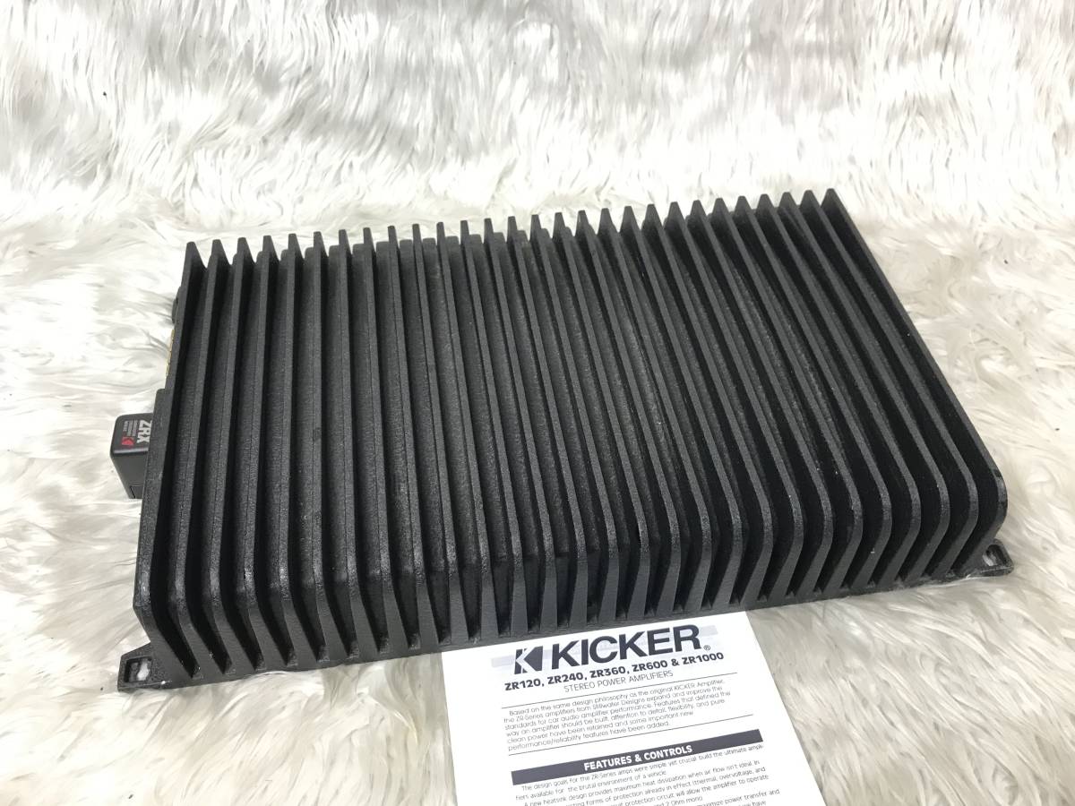 名機！ KICKER/キッカー 2chアンプ「ZR360」モジュールZRX付属