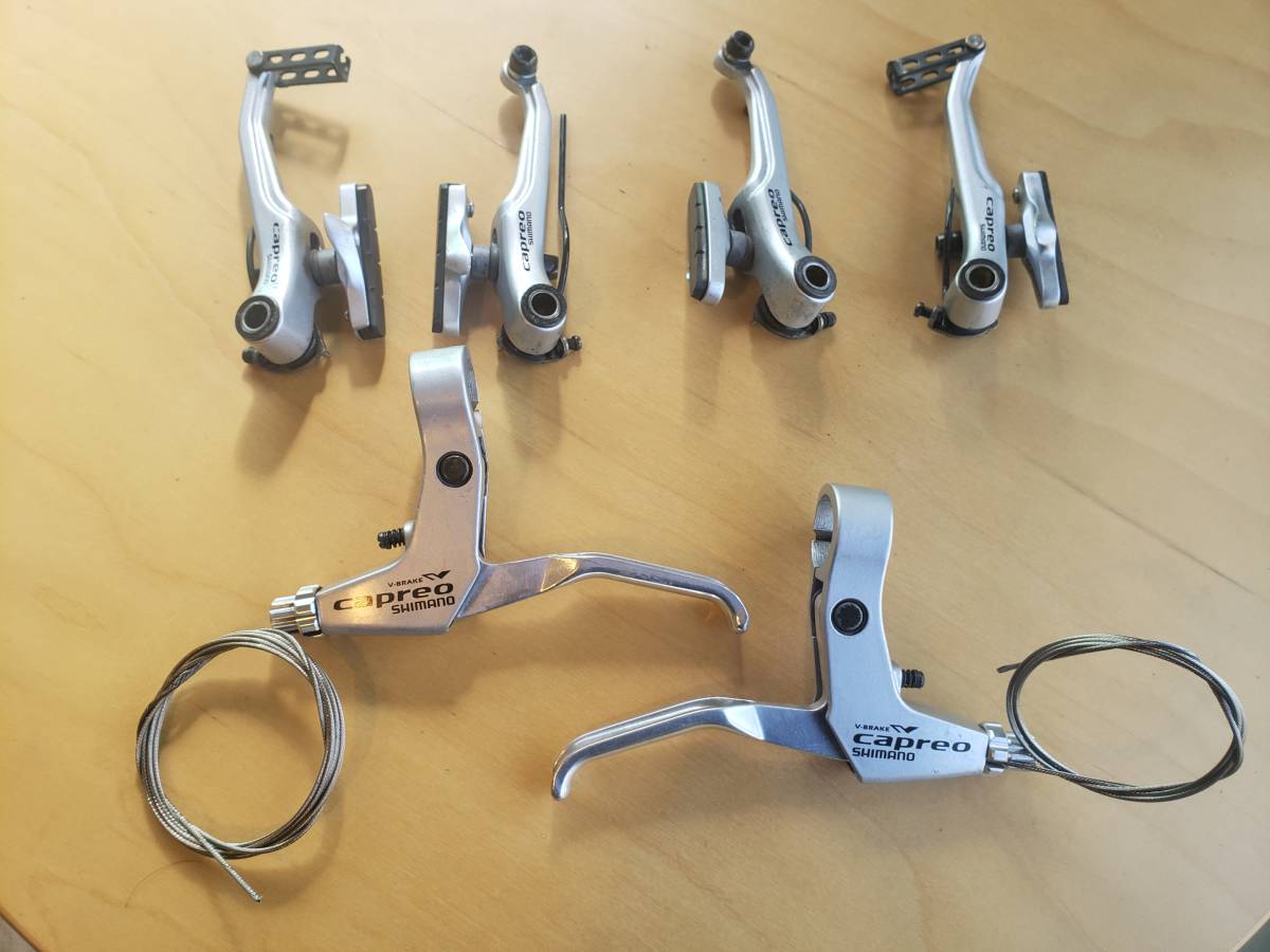 カプレオ capreo BR-F700 BR-F800 シマノ ブレーキシュー ブレーキシューホルダー 前後セット シマノ paul ポール 新品未使用 ブレーキ前後換装 （Capreo BR-F800） ①（プジョー その他）by