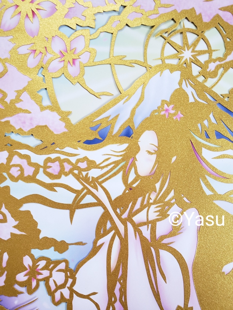 新品 切り絵 木花咲耶姫命 コノハナサクヤヒメノミコト 女神 神話 神道 富士山 イラスト 即決 の落札情報詳細 ヤフオク落札価格情報 オークフリー スマートフォン版