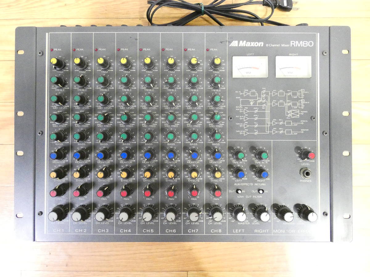 Maxon 8チャンネルミキサーRM80