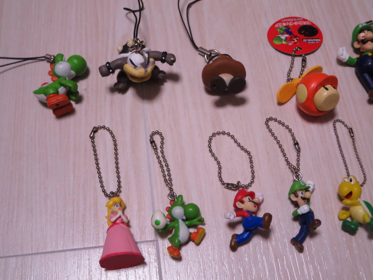 ロ マリオ キーホルダー＆ストラップ 15個セット クッパ/ヨッシー