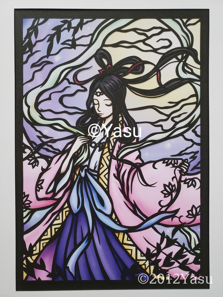 日本神話 弁財天 ポストカード 絵葉書 絵はがき 弁才天 七福神 市杵島姫神 宗像三女神 イチキシマヒメ イツキシマヒメ 水彩画 人物画 再入荷