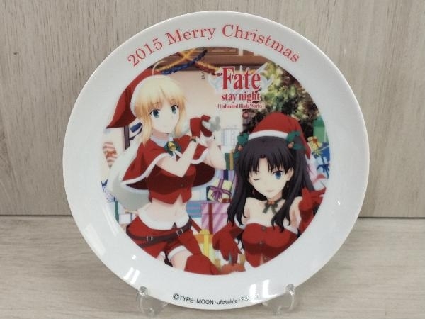 Fate/staynightあにしゅが2015クリスマスプレート遠坂凛&セイバー あにしゅが セイバー&遠坂凛 クリスマスプレート Fate/stay night