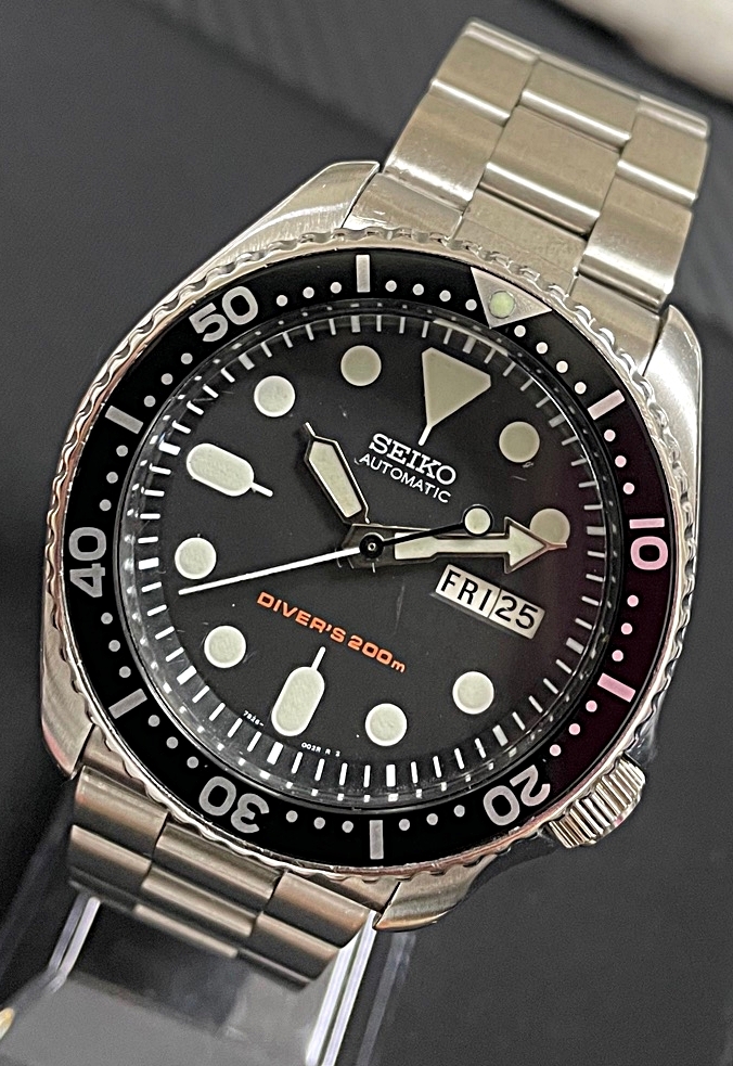 ☆美品 SEIKO/セイコー ブラックボーイ SKX007 7S26-0020 ダイバー  