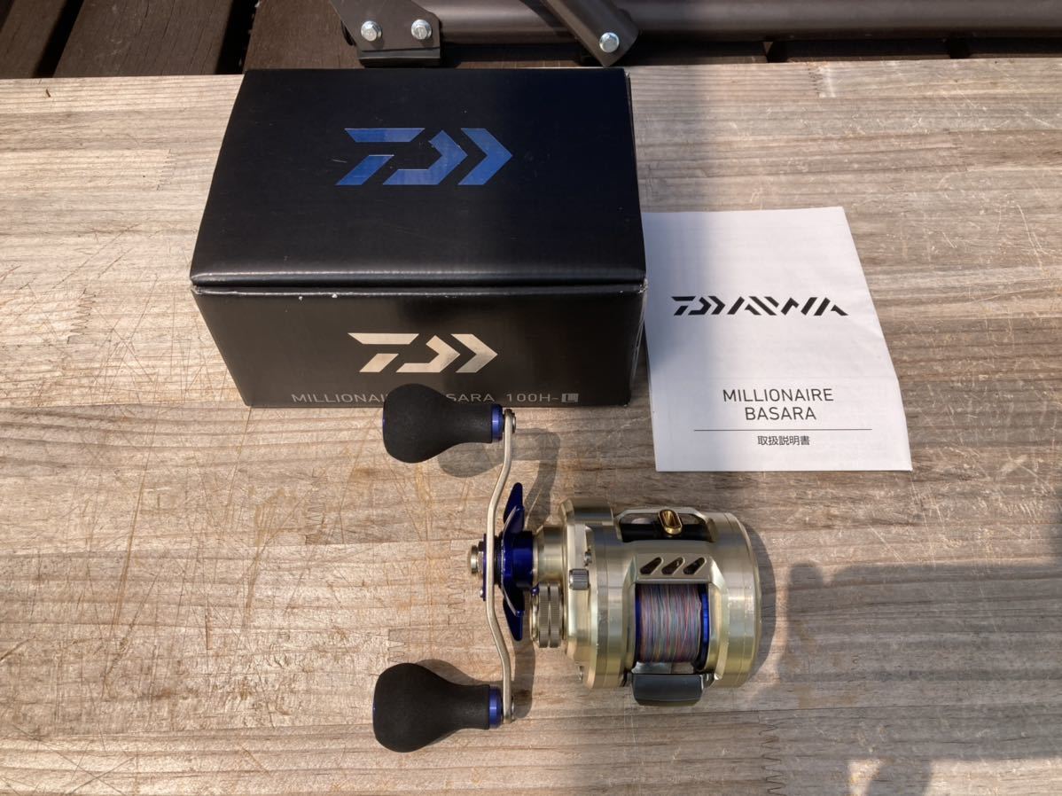 ダイワ ミリオネアバサラ 100h L 左巻き Peライン付き 船釣り ジギング タイラバ ベイトリール の落札情報詳細 ヤフオク落札価格情報 オークフリー スマートフォン版