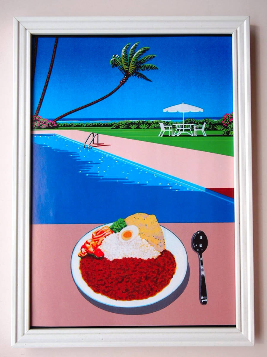 額装品 永井博 プールサイドでカレー 珍品 ミニポスター 非売品 イラスト 切り抜き の落札情報詳細 ヤフオク落札価格情報 オークフリー スマートフォン版