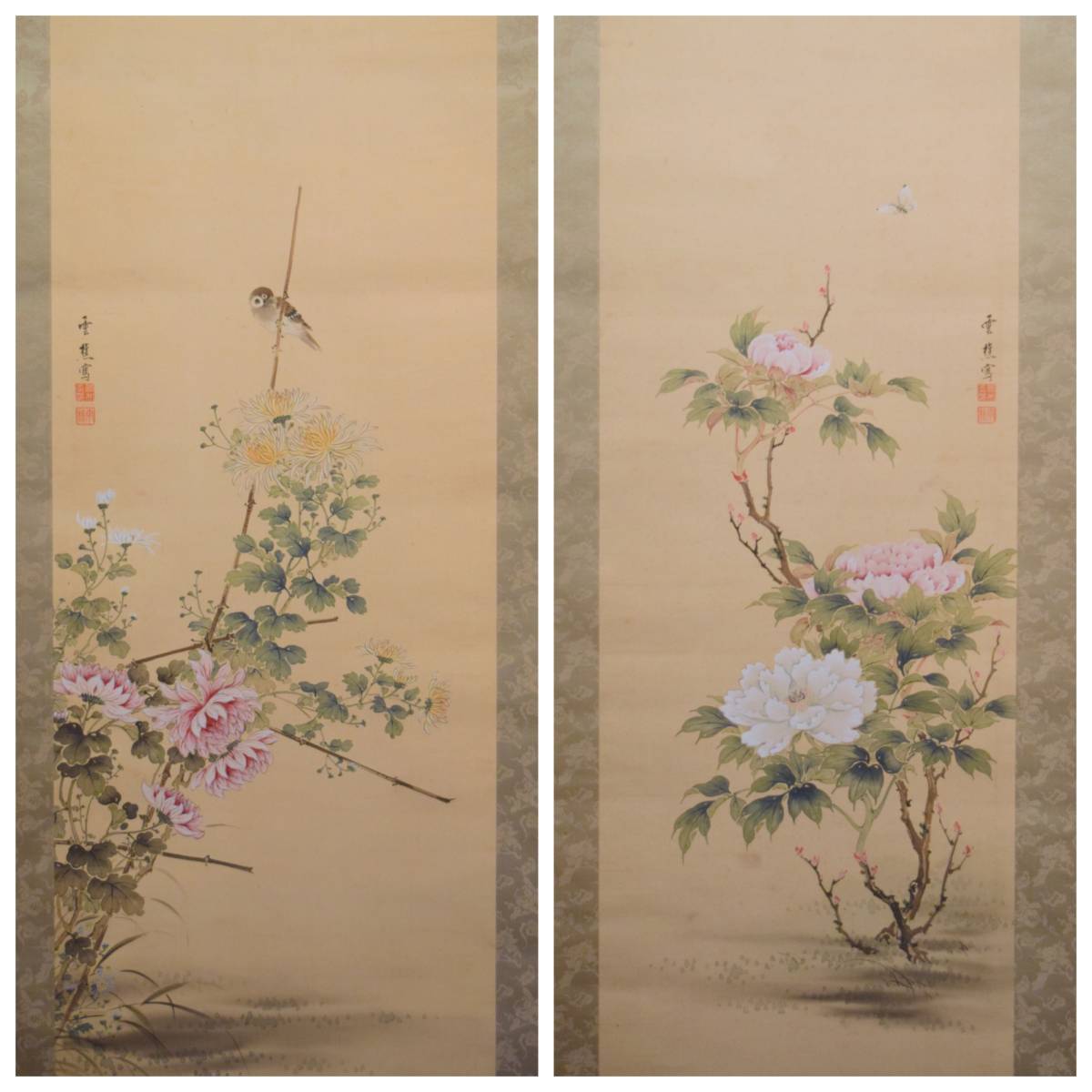 掛け軸 河野千峰 亀蓬莱 絹本 希少 軸装 茶道具 掛軸 美品 です。 掛け軸 河野千峰 亀蓬莱 絹本 希少 軸装 茶道具 掛軸 美品 です