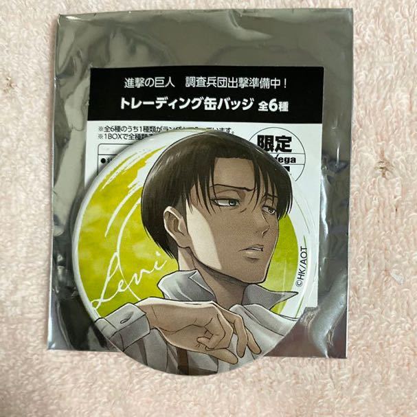 キズ・汚れあり】進撃の巨人 缶バッジ アニメガ リヴァイ