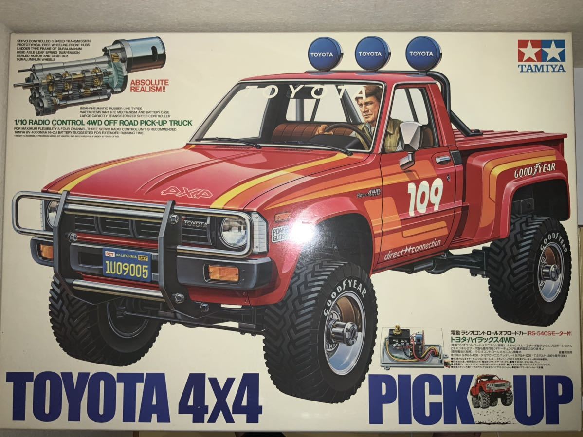 未使用】【未使用未組立】 タミヤ 1/10 電動RCオフロードカー トヨタ 