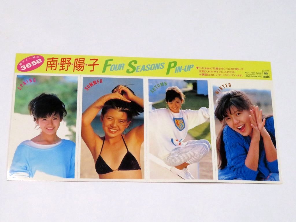 南野陽子 1986年 ピンナップカレンダーの落札情報詳細 - Yahoo