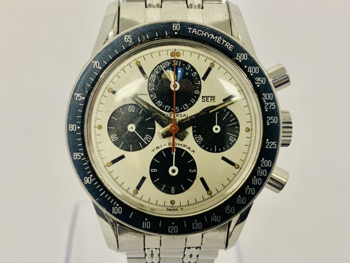 傷や汚れあり 詳細 G936-I26-1830 UNIVERSAL GENEVE ユニバーサルジュネーブ TRICOMPAX トリコンパックス 881101 01 クロノグラフ ムーンフェイズ 稼働 の落札情報詳細 - Yahoo オークション落札価格検索