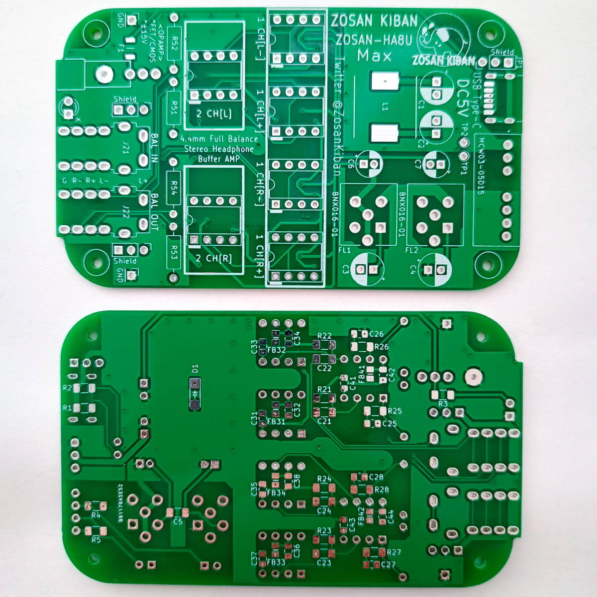 ZOSAN-HA8U Max USB電源 OP交換 ヘッドフォンアンプ セット