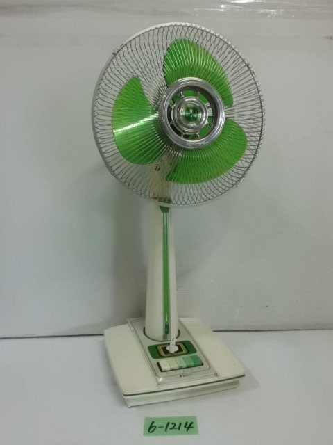 レア SANYO 昭和 扇風機 レトロ 緑 EF-6JV