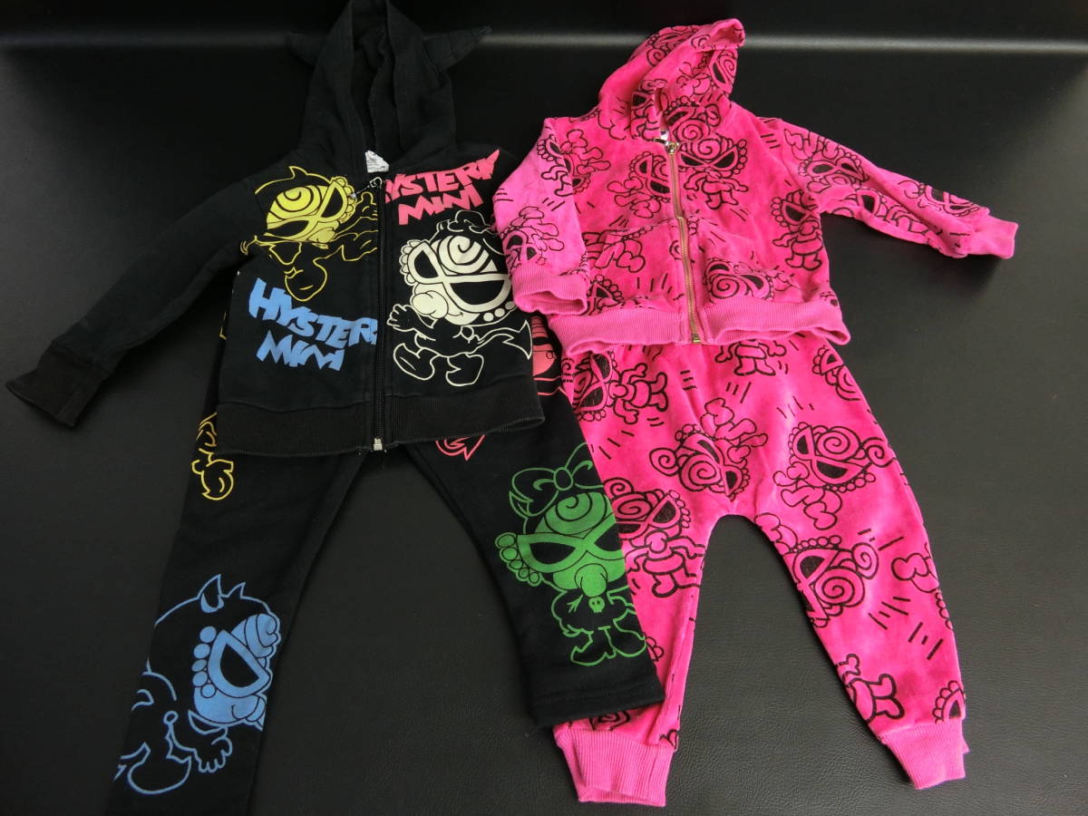 HYSTERIC MINI ベビー服 90cmピンク上下セット
