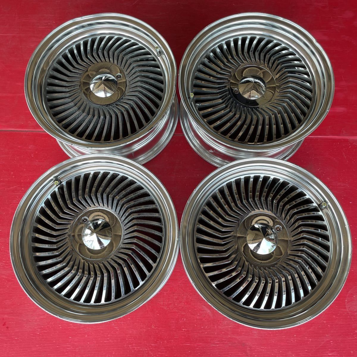 深リム!PCD100 4/5h ヘッド40 7j/約+32 ハブ約73㎜ 4本セット! 中古 旧車 コンパクトカーにも! ホイールの中古フリマアイテム一覧